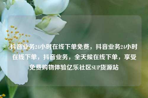 抖音业务24小时在线下单免费，抖音业务24小时在线下单，抖音业务，全天候在线下单	，享受免费购物体验亿乐社区SUP货源站  第1张
